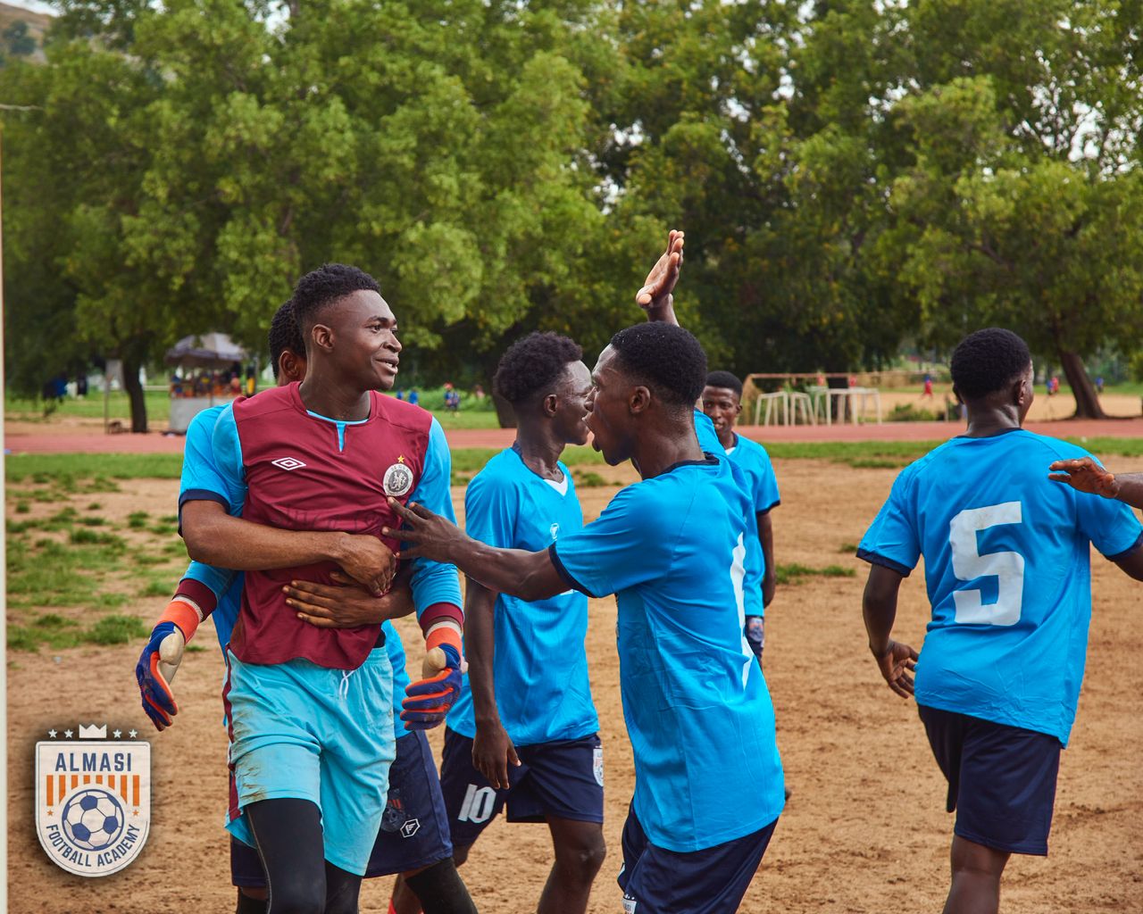 Almasi players celebrating
