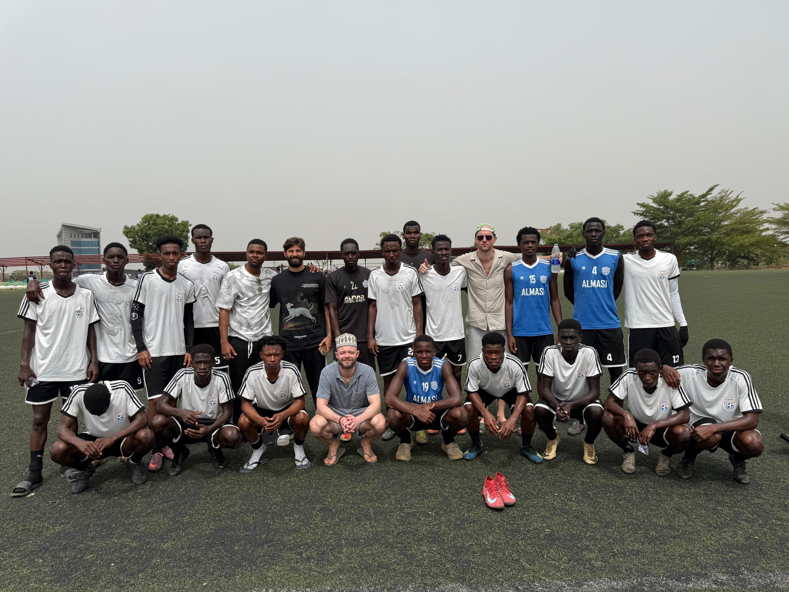 International scouts and coaches visiting Almasi Football Academy, April 2026